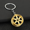 Gearbox Keychain with Turbo Hub and Brake Disc Pendant