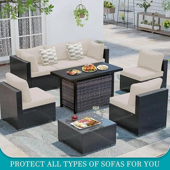 Elastic Sofa Seat Cushion Cover – Stretchable Slipcover Protector