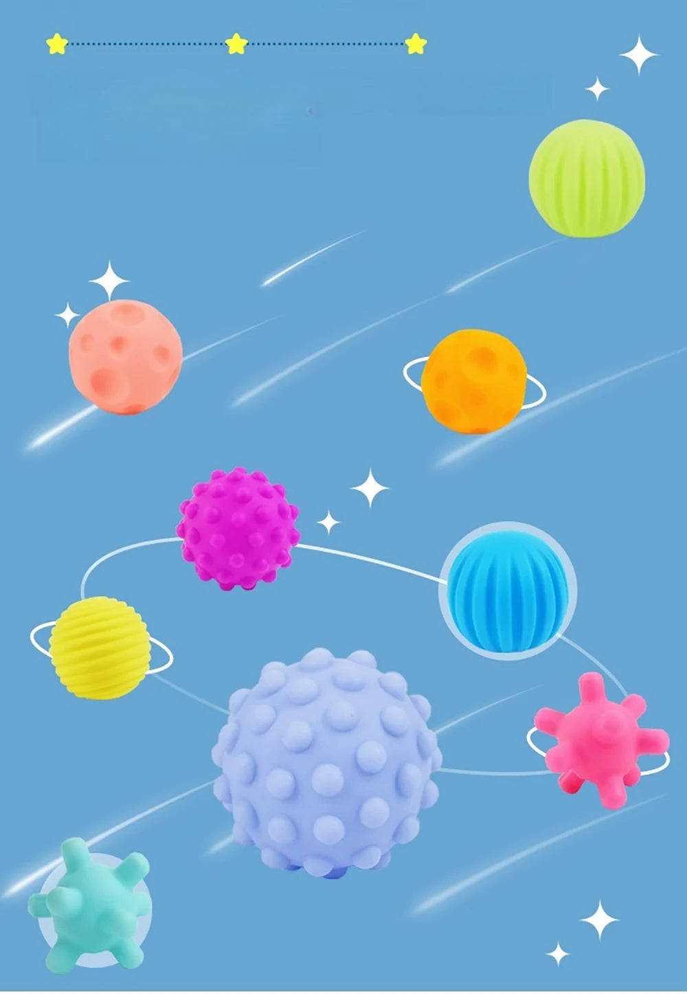 Textured Sensory Ball Set for Babies and Toddlers