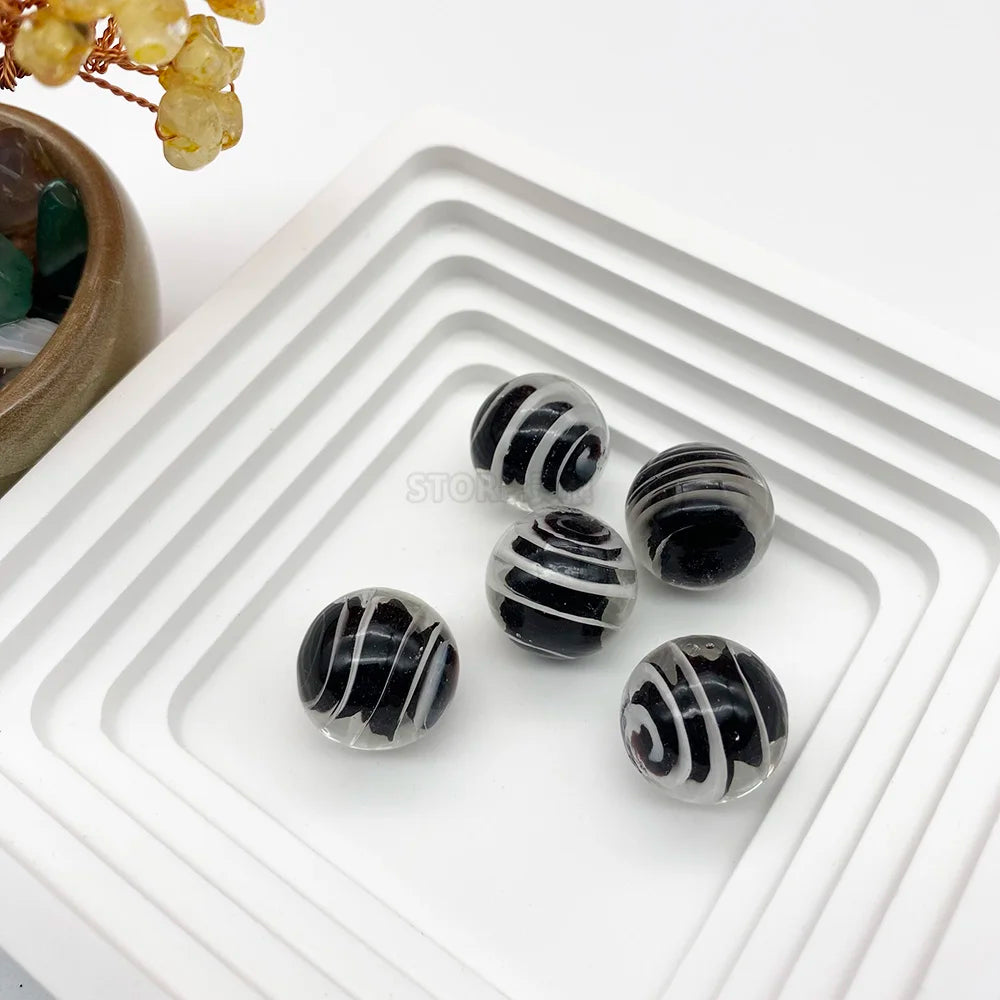 Handcrafted Glass Marbles Set for Games, Décor & Collecting