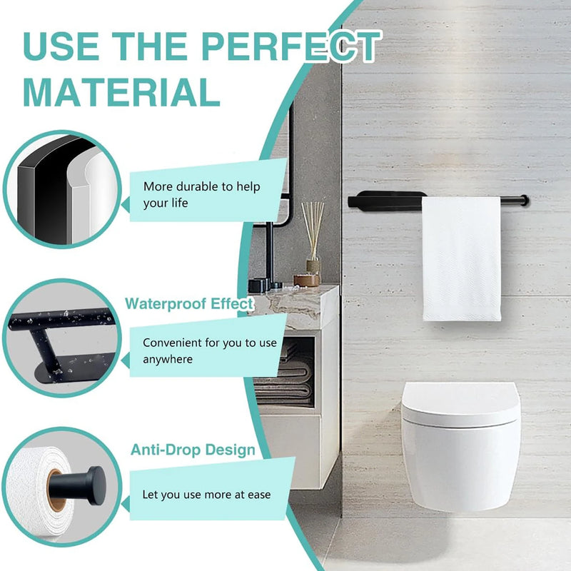 Adhesive Wall-Mounted Paper Towel & Napkin Holder