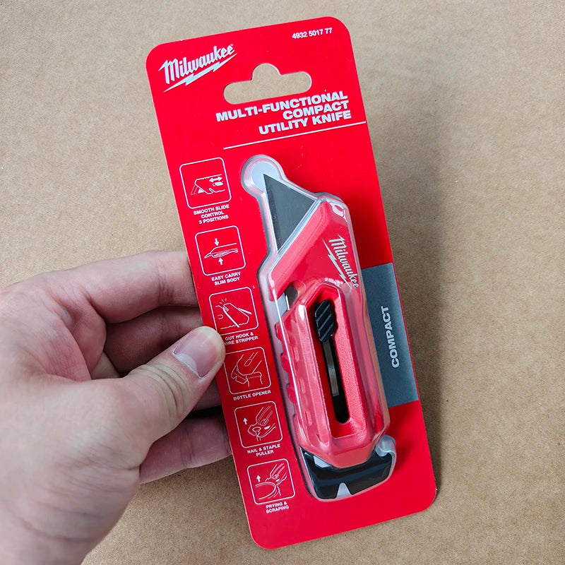 Multi-Function Compact Utility Knife with Wire Stripper & Nail Puller