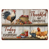 Retro Funny Chicken Farm Metal Sign for Kitchen and Coop