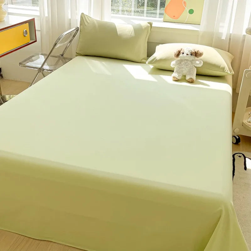 Organic Cotton Percale Bed Sheet Set with Pillowcases