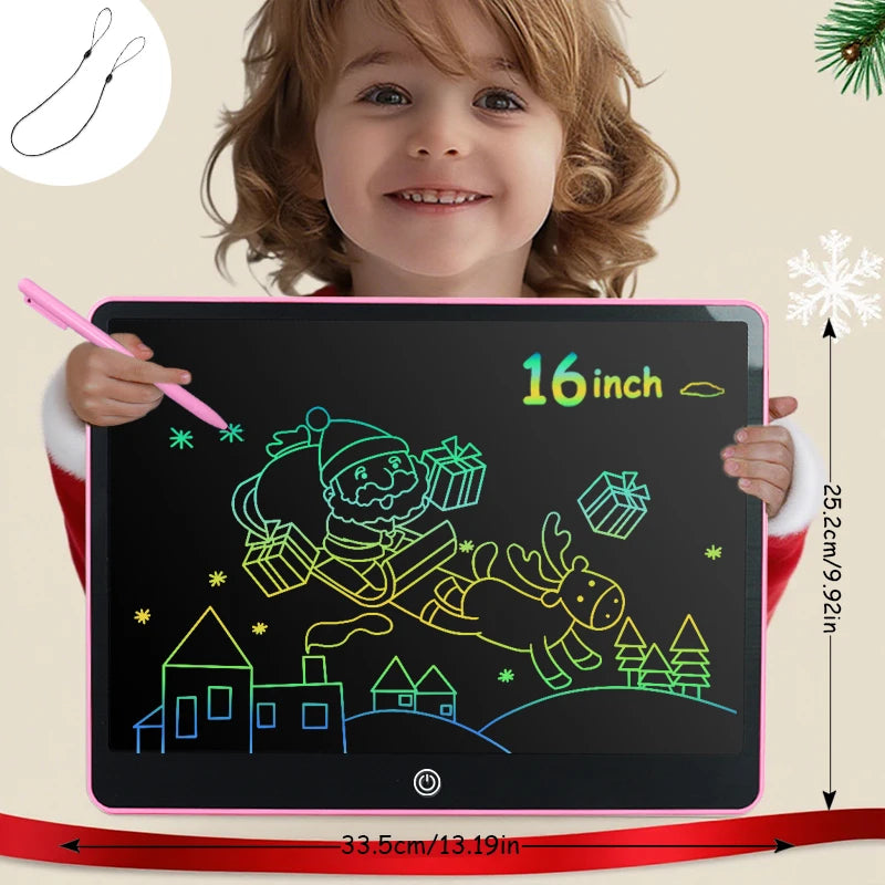 16-Inch Color LCD Writing Tablet with Erasable Screen