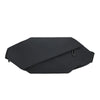 Black minimalist waterproof running waist pack shown from the side.
