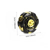 A black and gold precision metal fidget spinner for focus and stress relief.