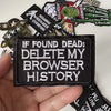 Tactical Military Iron-On Patch with Slogan – Embroidered Badge for DIY Clothing