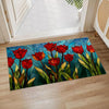 Rottweiler Non-Slip Entryway Door Mat – Durable Polyester Floor Rug for Living Room & Entry