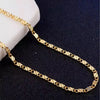925 Sterling Silver Side Chain Necklace with 18k Gold Plating