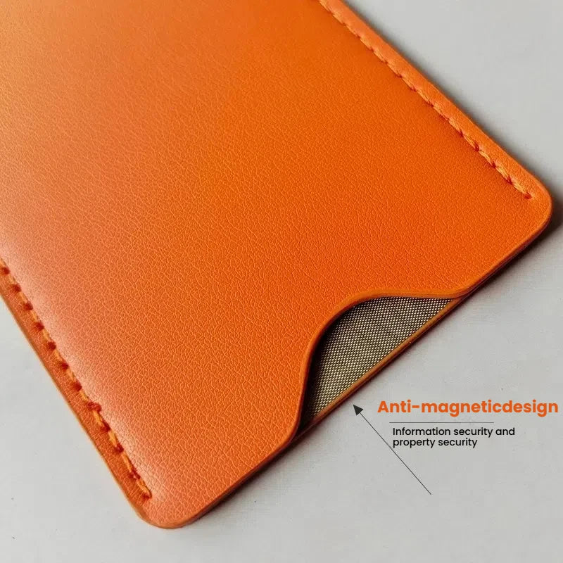 Slim PU Leather RFID Blocking Card Holder Wallet