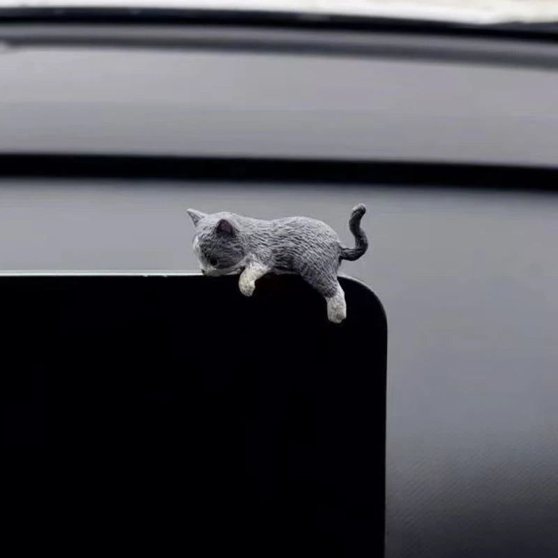 Sleeping Cat Resin Car Dashboard Ornament