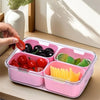 4-Compartment Snack Box with Lid