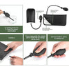 A black emergency car door unlock tool kit showing components like a rubber ball, air wedge, and grabber tool.