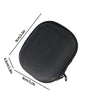 Black portable storage case for insulin and peptide vials, shown with dimensions.