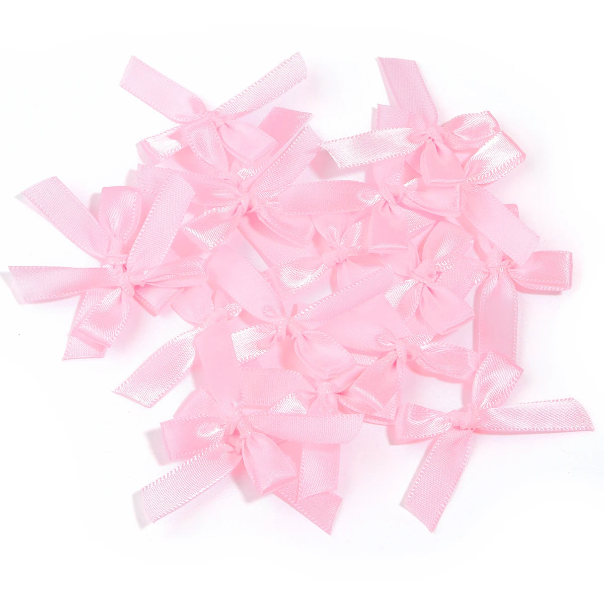 Satin Ribbon Bows for Crafts and DIY Projects (50-Pack)