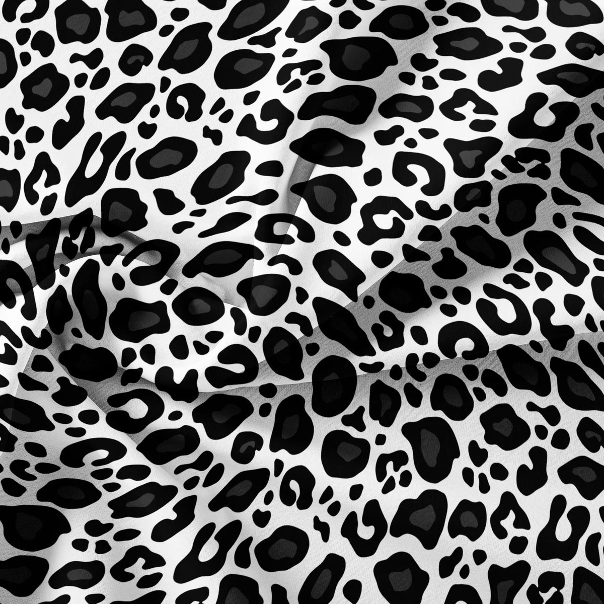 Dark Leopard Print Duvet Cover Set with Two Pillowcases