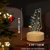 Illuminated acrylic guitar pick holder with a wooden base showing various guitar picks.