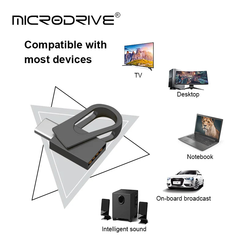 Metal Dual USB Flash Drive with Type-C Connector