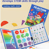 Magnetic Fraction Teaching Set with Charts & Erasable Practice Area