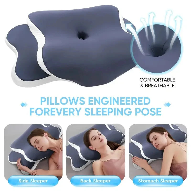 Ergonomic Memory Foam Cervical Pillow
