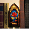 Acrylic Rose Gothic Arch Bookend for Bookshelf Decor