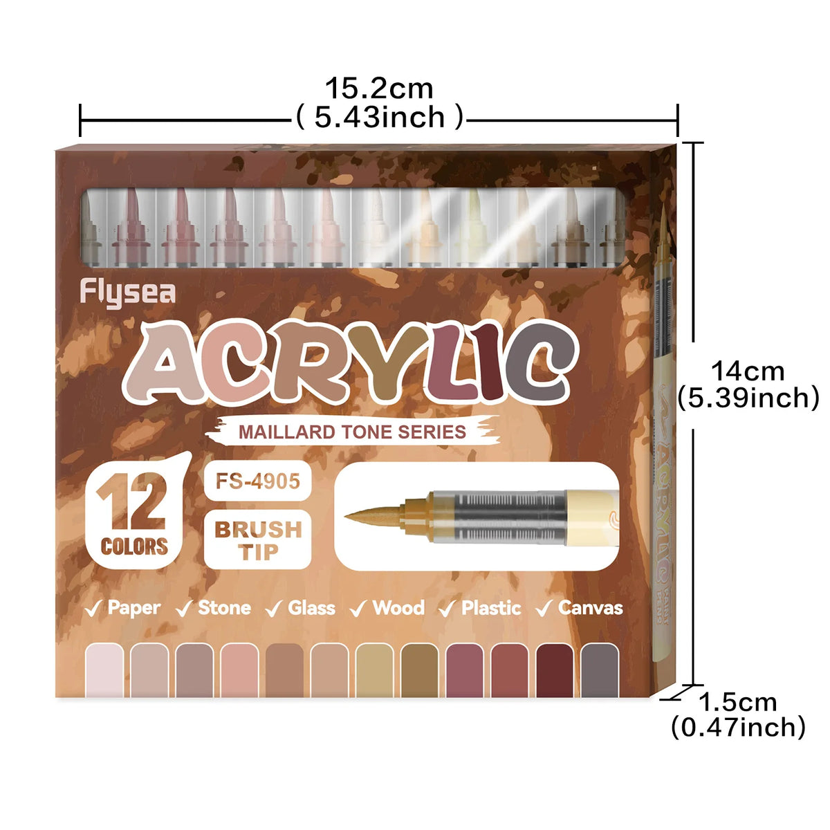 Professional Soft Tip Acrylic Marker Set