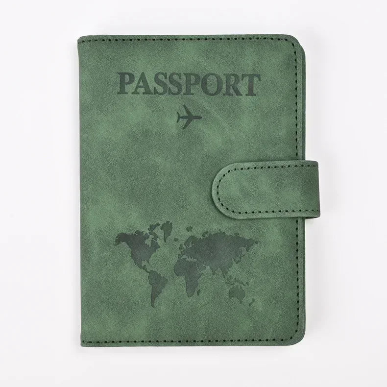 PU Leather Passport Holder with Credit Card Slots