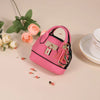 Mini Leather-Look Coin Purse with Keychain