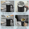 Self-Stirring Travel Mug with Temperature Display