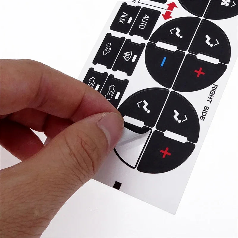 AC Climate Control Button Repair Sticker Kit for GMC, Buick, Chevy