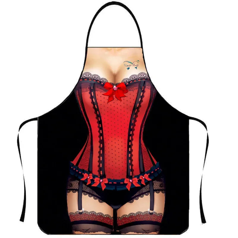 Novelty Bikini Apron for Men – Fun Kitchen & Cleaning Apron