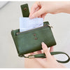 Vintage RFID-Blocking Triple-Fold Wallet with Double Zipper