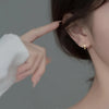 Sterling Silver Bow Hoop Earrings