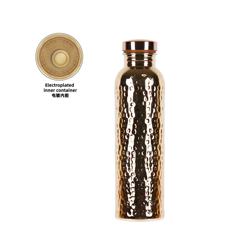 800ml Hammer-Finish Stainless Steel Water Bottle