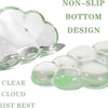 Clear cloud shaped non-slip bottom design wrist rest for keyboard and mouse