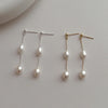 Baroque Pearl Tassel Drop Earrings