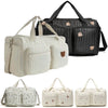 Charming Bear Embroidery Diaper Bag for Modern Parents