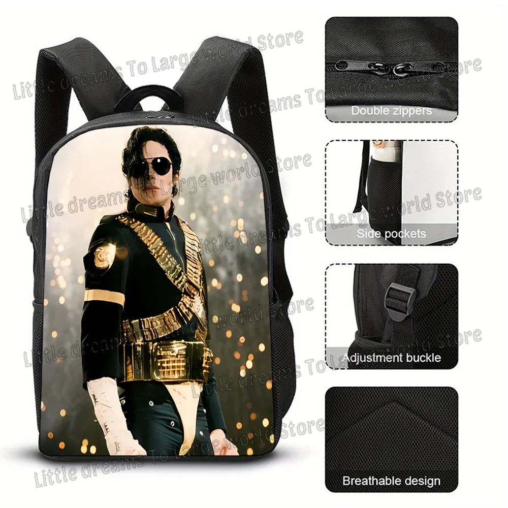 Michael Jackson 3D Print Backpack for School & Travel