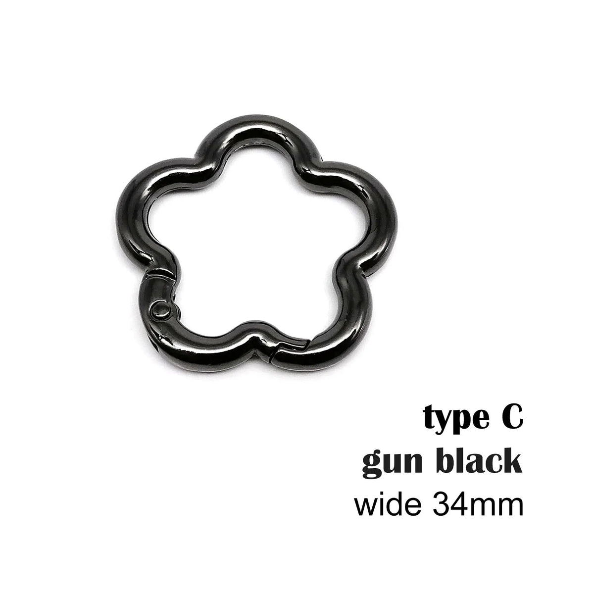 Star-Shaped Zinc Alloy Carabiner Clip for Bags and Belts