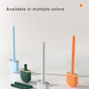 Silicone Toilet Brush with Wall-Mount Holder