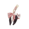 Elegant Bow Chain Bag Strap with Hanging Charm