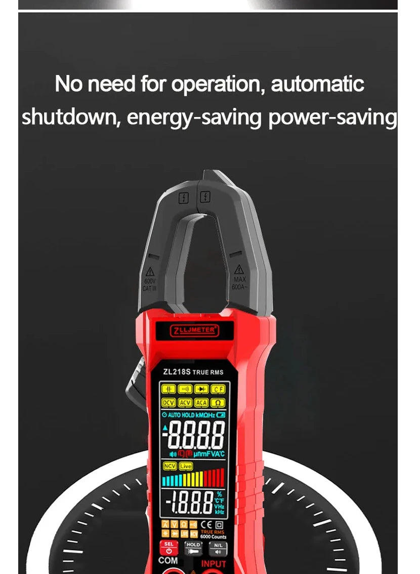 Professional Digital Clamp Meter with 600A AC/DC Range