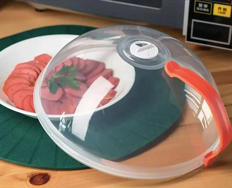 Microwave Splatter Guard with Steam Vent and Handle