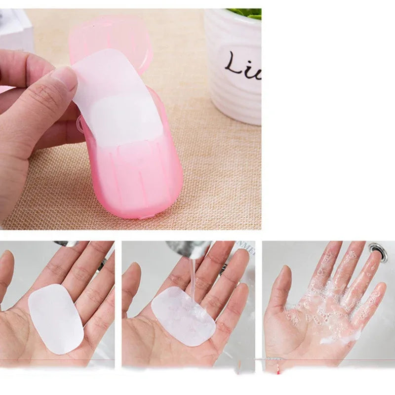 Portable Soap Paper Sheets with Mini Case