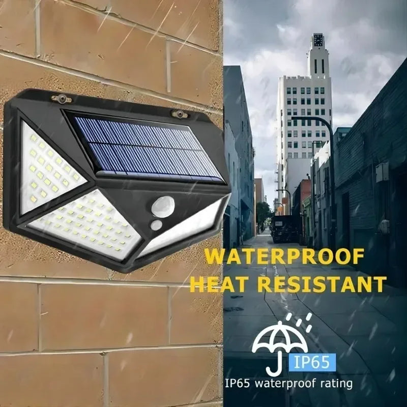 Solar-Powered LED Motion Sensor Spotlight