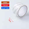 Roll of white free cut mesh repair patches measuring 5cm by 2m