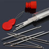 Stainless Steel Sewing Needles with Large Eyes for Yarn & Leather (40-Piece Set)