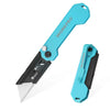 3-Pack Folding Utility Knife Set with Quick-Change Blades & Pocket Clip