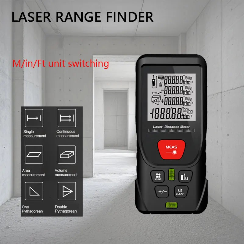 Laser Distance Meter with Digital Display